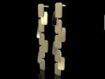 Aegys earrings 18k gold geometric design