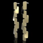 Aegys earrings 18k gold geometric design