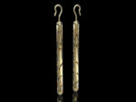 Agarthe earrings 18k gold open lattice cylindrical drop