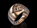 18k rose gold ring