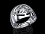 18k white gold ring