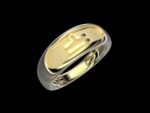 Libra Ring in 18k gold — sculptural zodiac ring inspired by Libra, the air sign of the scales and Astraea’s emblem of justice