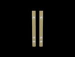 Ngaitji Earrings in 18k yellow gold — flat bar drops set with diamonds, inspired by the tjuringa sacred objects and the ngaitji totem tradition of Aboriginal Australia.